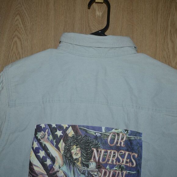 Nurses Run the ship! Aorn San Diego Cali 2004 Graphic Fringe Sleeveless Top - Picture 6 of 15